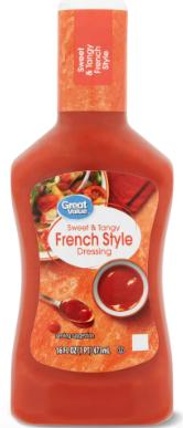 Great Value Sweet & Tangy French Style Salad Dressing 16 fl oz